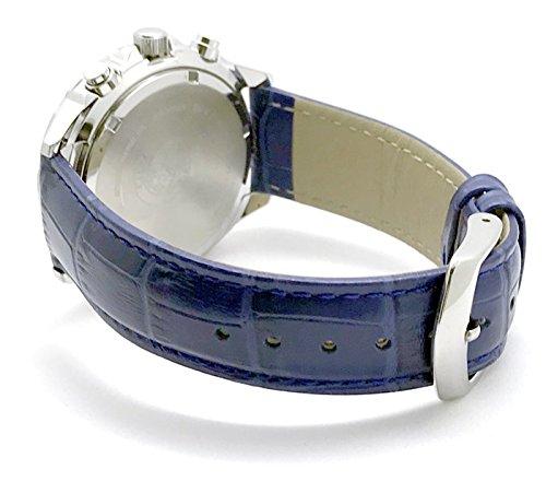 Citizen Eco-Drive Chronograph Solar Watch VO10-6772F Blue Rotating Bezel Genuine Leather Belt Spare Belt Domestic Model