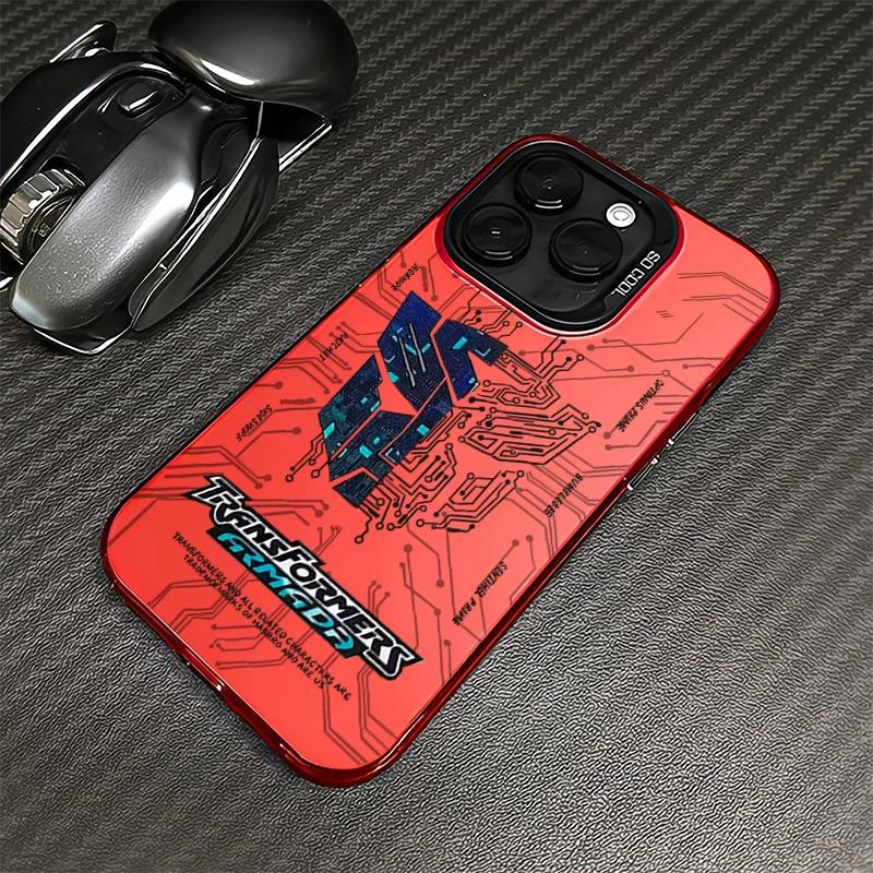 Silberne Anime Transformers Handyhülle für Apple 17, 14 Pro, 11, 8 Plus, 7, 16E, 13 - Neues cooles Modell