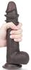 Sliding Skin Dildo 17 X 4.2cm Brown - LoveToy SlidingSkin - Realistic Dildos