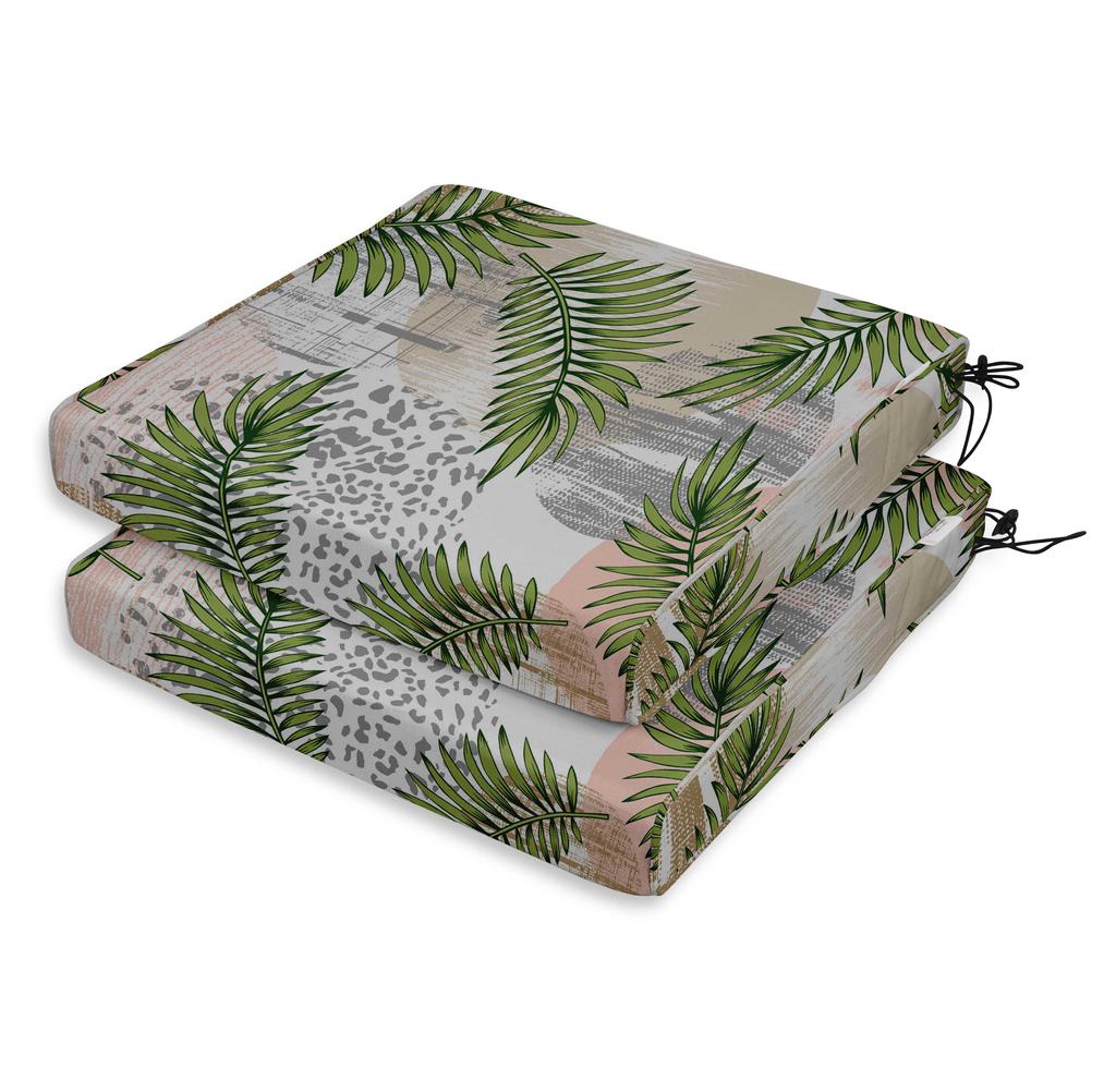 Vargottam Perfect Outdoor Indoor Square Corner Seat Cushions Water-Resistant Lounge Chair 18.5" X 16" Home Office Patio Furniture
