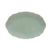 Officially Imported Costa Nova Oval Plate, Approximately 32cm, Microwave and Dishwasher Safe, Alentejo Turquoise, JA321T