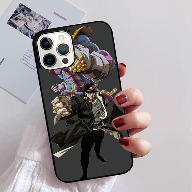 

Чехол для телефона Jotaro Kujo Star Platinum JoJo с аниме для iPhone 11 12 13 14 Pro Max mini XR XS SE 2020 7 8 Plus Samsung S21 S22 Coque Samsung S22ultra