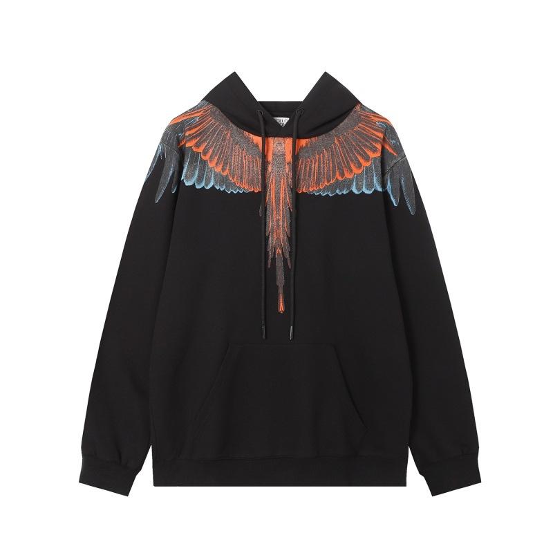 Sudadera MB Color Pluma Alas Fantasma Marcelo Marca de Moda Año de la Serpiente Relámpago Sudadera con Capucha para Pareja