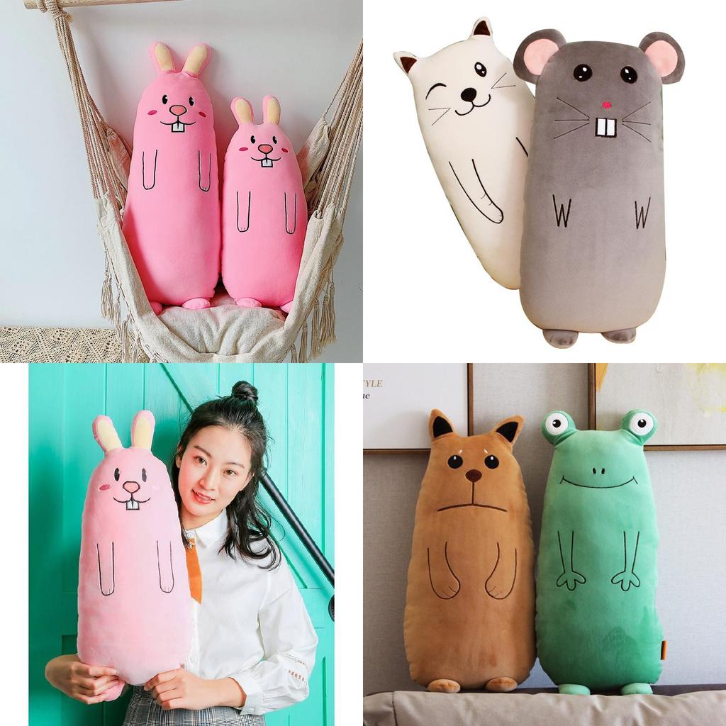 Tier-Plüschkissen Frosch Hase PP-Baumwolle Weiches Kissen für Heimdekoration**