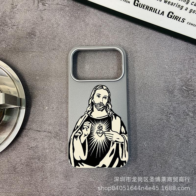 Hot-selling Applicable iPhone17promax Mobile Phone Case Apple 16 All-inclusive 15 Anti-drop 13 Leather Pattern Protective Case