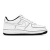 Nike Air Force 1 07 Low GS Contrast Stitch - White Black Kids Sneakers CW1575-104