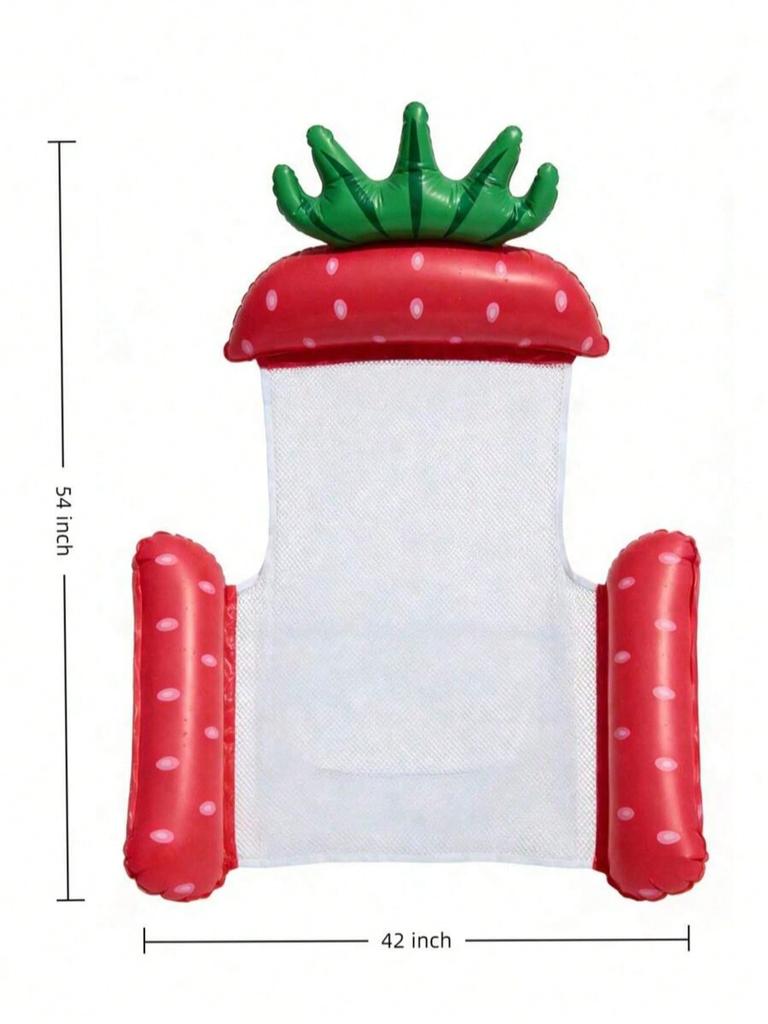 Foldable Fruits Floating Water Hammock Lounger Water Toys Inflatable Floating Bed Chair Summer Swimming Pool Water Hammock Bed