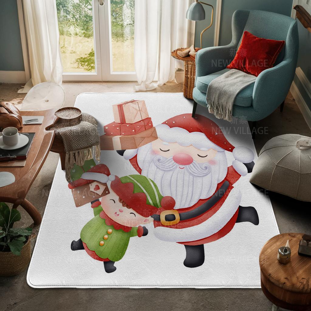 Koberec ke vchodu do domu Rohožka ke dveřím do domu Obývací pokoj Vana Koupelna Protiskluzové koberce s absorpcí vody vana Veselé Vánoce zima