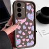 Tiny Hearts Pattern Case For Samsung Galaxy S25 Edge S24 S23 S22 Ultra S24 FE A56 A16 A15 A55 A54 A35 A26 A36 Soft Phone Cover