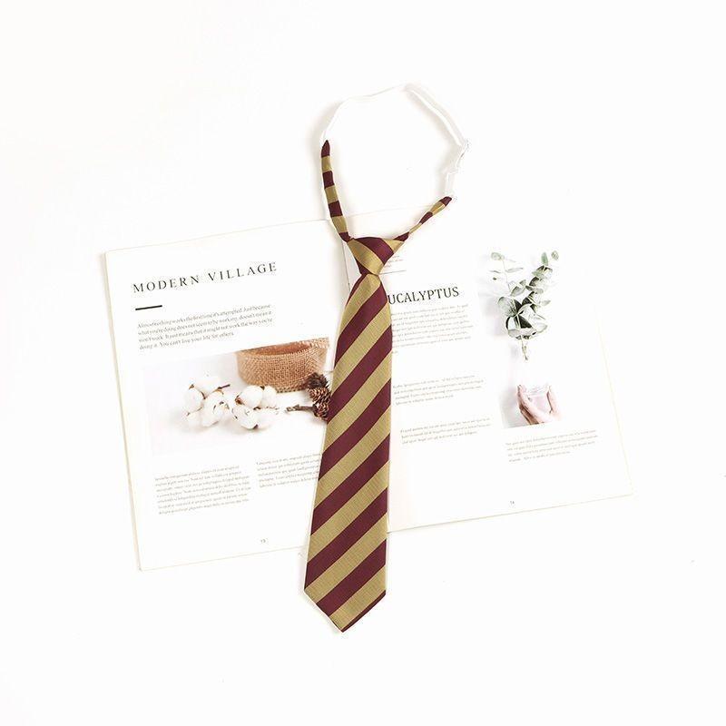 Silk Kids Tie With Striped Pattern For Graduation And School Events