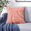 Grapefruit Slice square Jacquard Pillow Cover for Sofa Office Waist Cushion Cover Home Decorative Pillowcase
