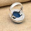 Blue Chalcedony Gemstone Handmade 925 Sterling Silver Ring Jewelry