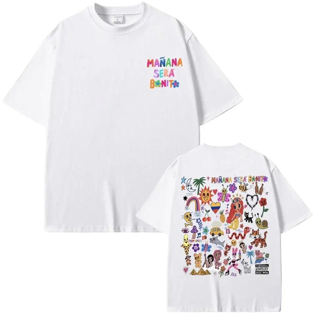 Hip Hop Cartoon Casual Tees  Tshirt Best Famous Karol G Heart Mañana Sera Bonito Music Album Graphic Tshirt Unisex WoUnisex