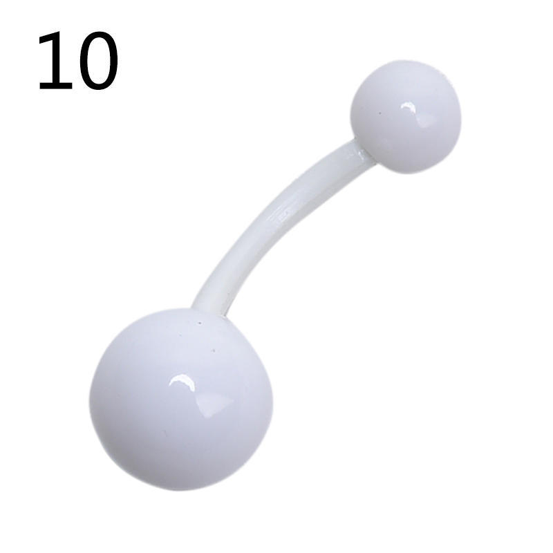 12 szt. elastycznych kolczyków do pępka, mieszanych kolczyków do pępka, biżuteria do ciała