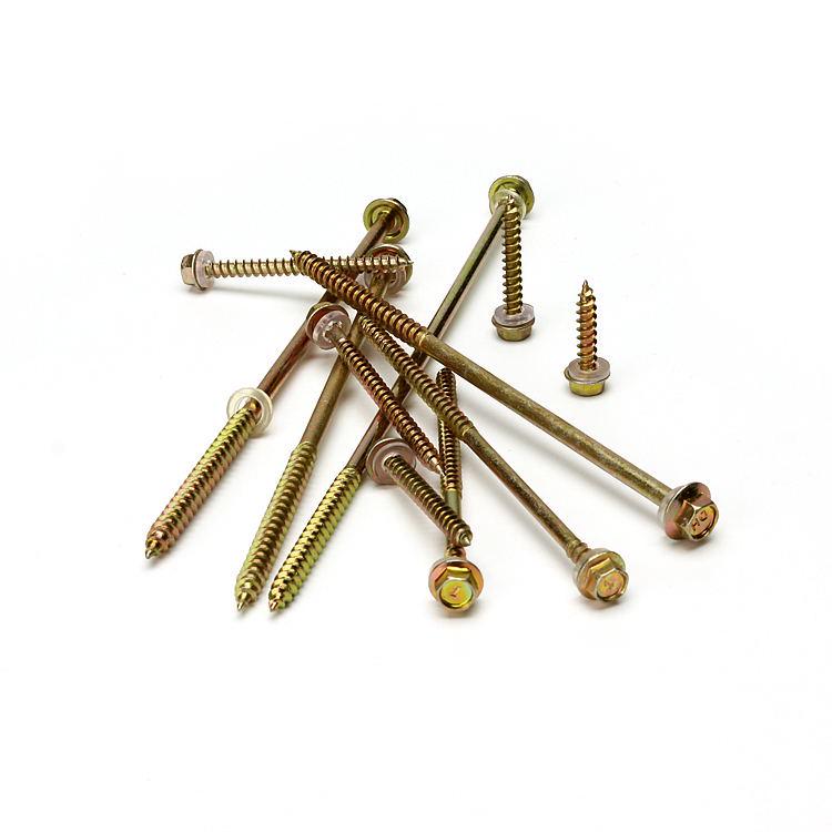 Šestihranná zásuvka M5M6 Prodloužený samovrtný vrut do dřeva s ostrým koncem a hlavou