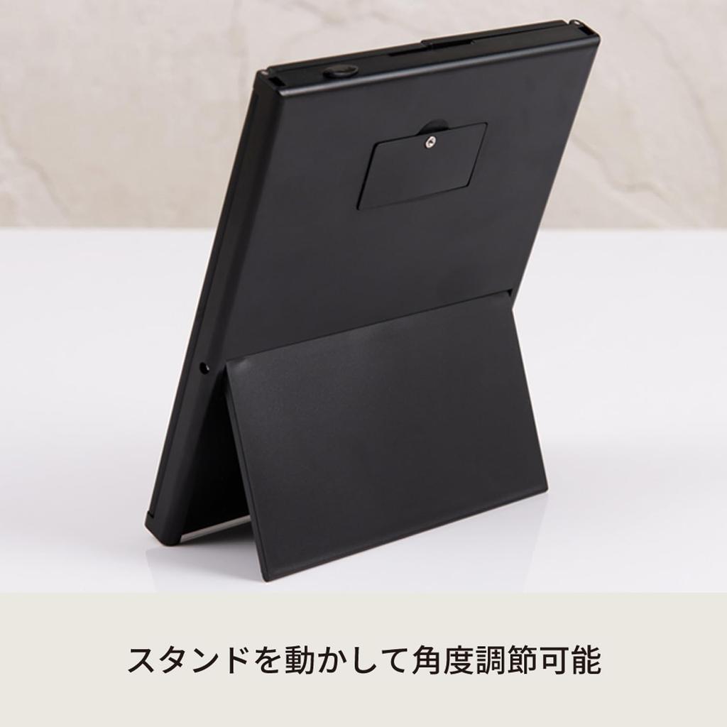 Nagai Kosan Actress Makeup Mirror with LED Folding Beauty Mirror, Three-Sided Light, Black, Tabletop, Mirror, NK-2720