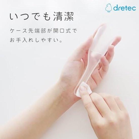 Dretec thermometer predictive type 15 seconds fast babies children soft touch curved tip armpit loud sound illuminated backlight antibacterial large
