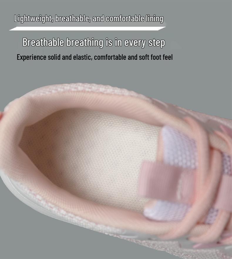 Trendige leichte Flyknit-Laufschuhe für Damen - Atmungsaktives Mesh, Lässiger Low-Top-Stil für Frühling/Sommer