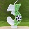 New Sports Football Digital Birthday Candle Cake Decoration First Birthday Celebration Handmade Digital Candle