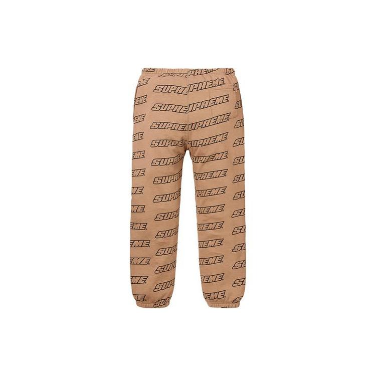 Supreme Repeat Sweatpants 'Black White' Men's SUP-SS18-794