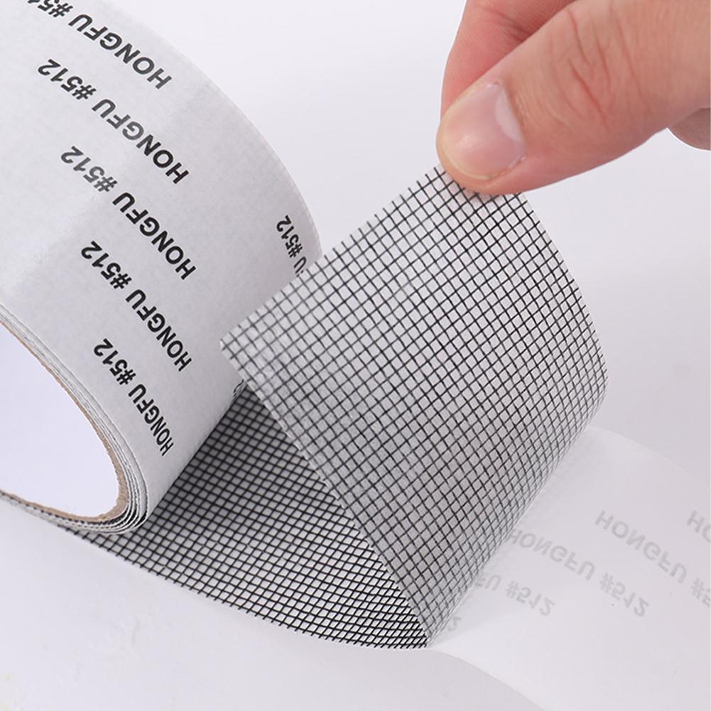 2M Window Screen Mosquito Net Repair Tape Self-adhesive Strong Anti-Insect Fly Mesh Broken Holes Repair Strip Mesh Repair Tape