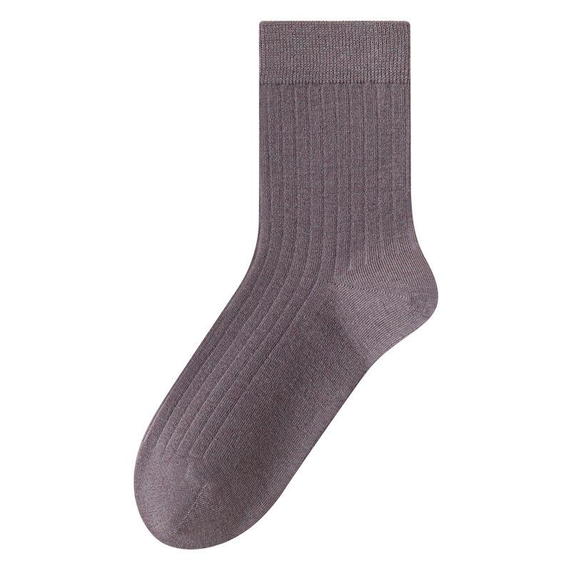 Women's Woolen Warm Mid-leg Socks for Autumn, Anti-odor Vintage Striped Stockings for Autumn and Winter
