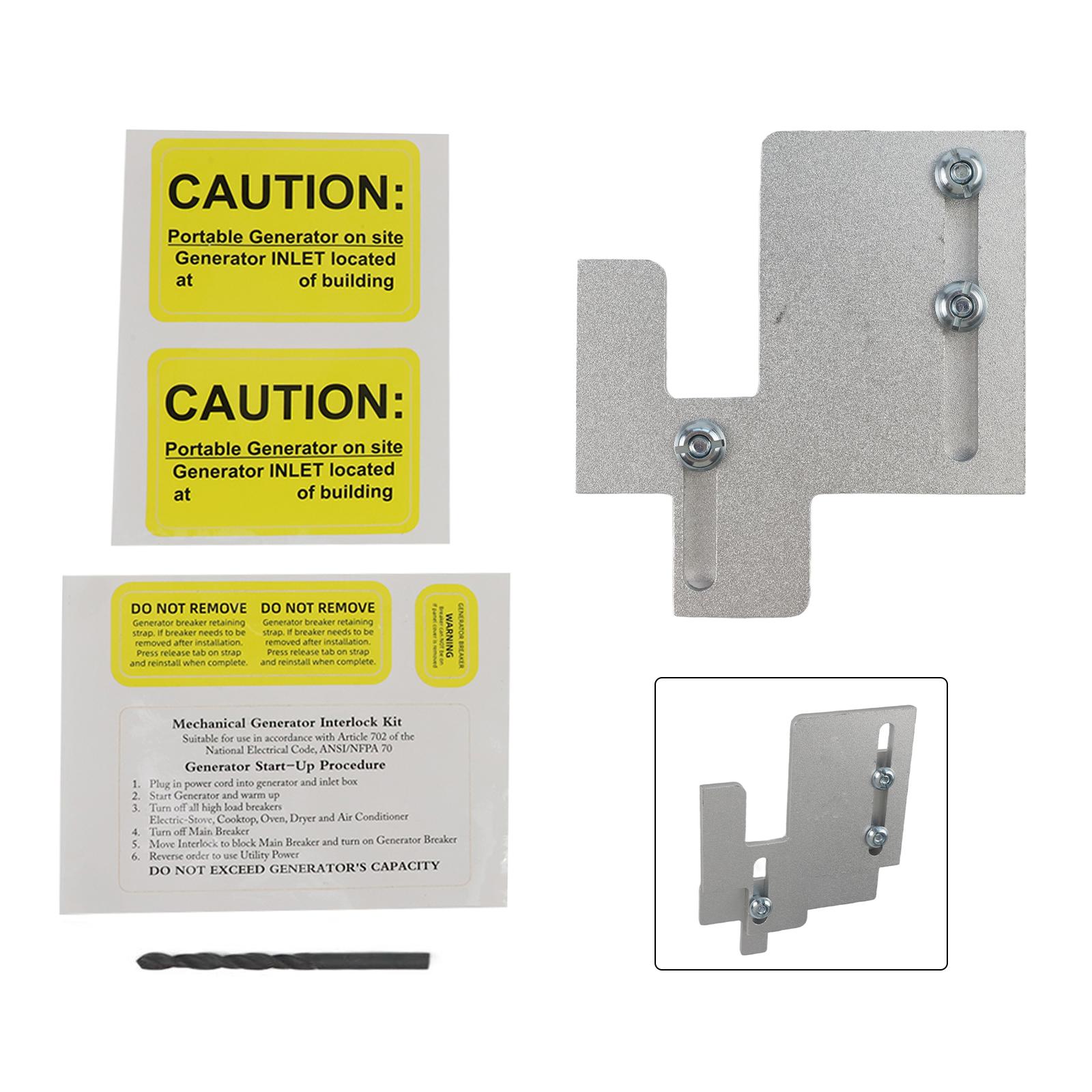 

Electrical Generator Interlock Kit for BR Series Panels Horizontal Installation Eaton Cutler Hammer 150 Amp 200 Amp Safety