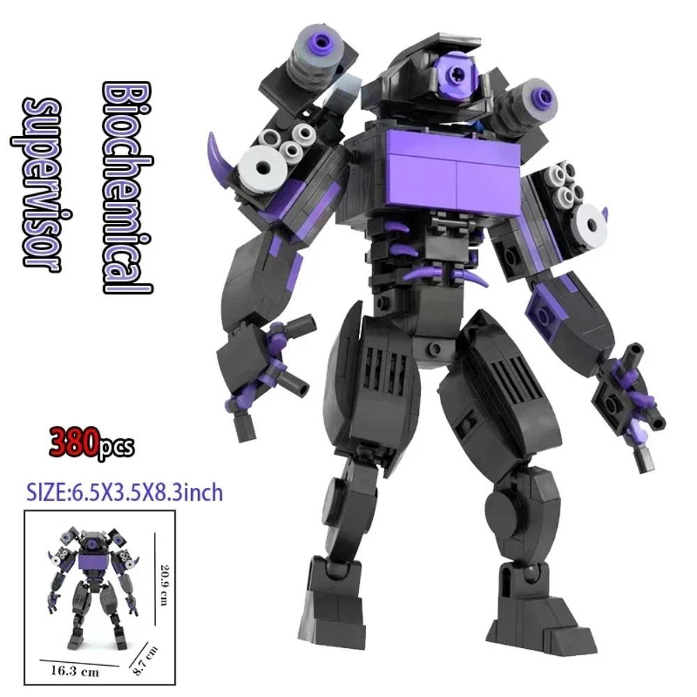 Moc Skibidi Toilet Action Figures Modello da costruzione Blocchi Camerman Titan Speakerman Surveillance Man TVMan Ragazzi Giocattoli per bambini Regali