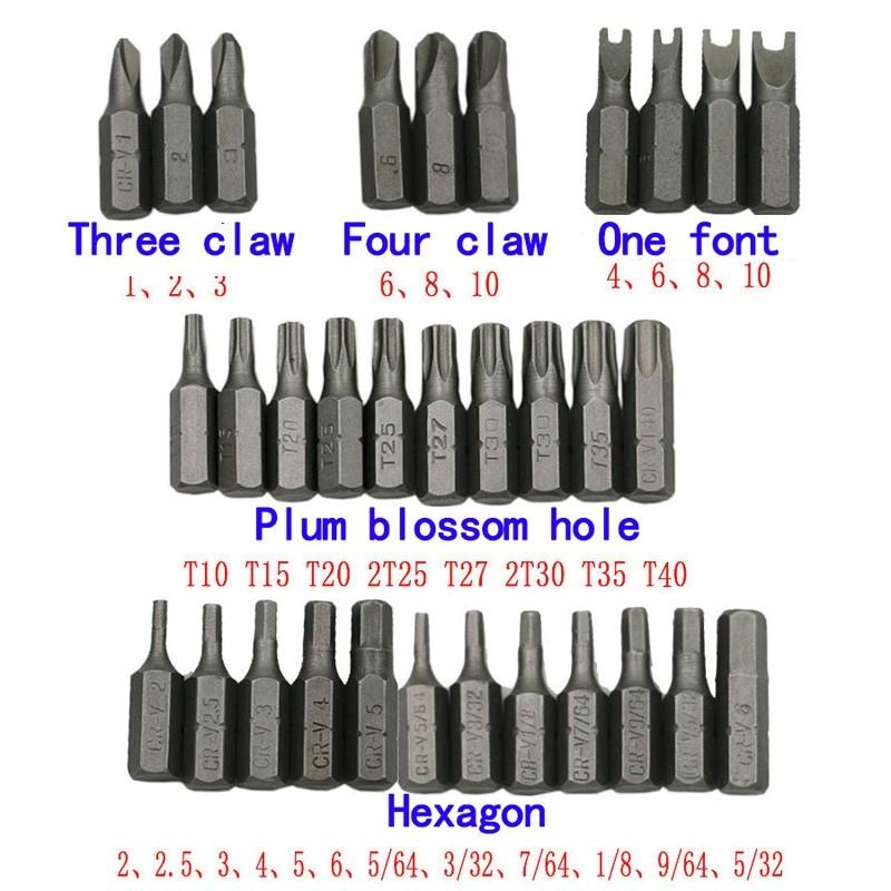 Screwdriver Bit Combination Set Release Screwdriver 33pcs