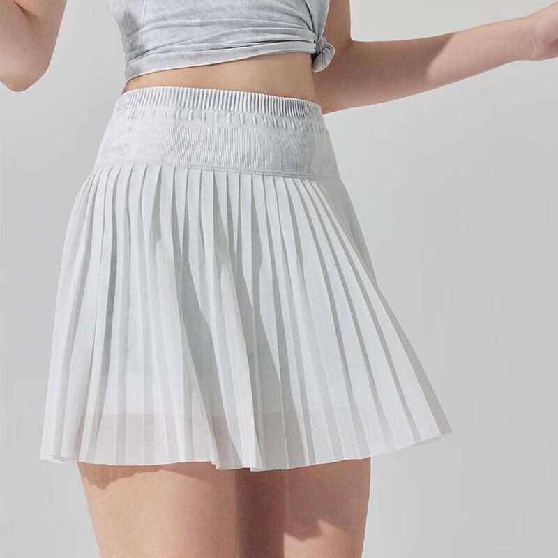 Yimai Women s Washed Denim Athletic Pleated Skirt