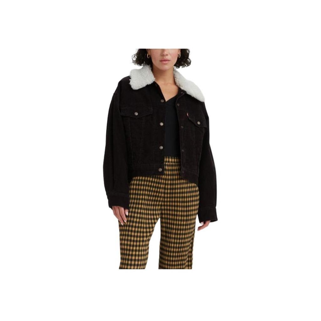 Levis Comfortable Warm Versatile Jacket Women Jackets Black A3489-0000