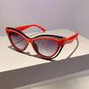 KAMMPT Cat Eye Sunglasses 2024 New in Hollowed Rim Gradient Women Shades Fashion Luxury Brand Design Vintage Travelling Eyewear