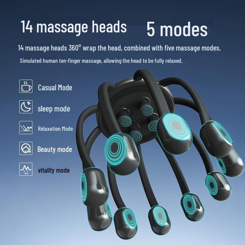 Hezheng HZ-RELAX-1 Portable Head Massager CN Plug (adapter Included)