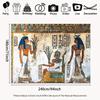 2D Antike Ägyptische Grabmalerei Kulisse Hieroglyphen & Figuren Themen-Deko Hintergrund