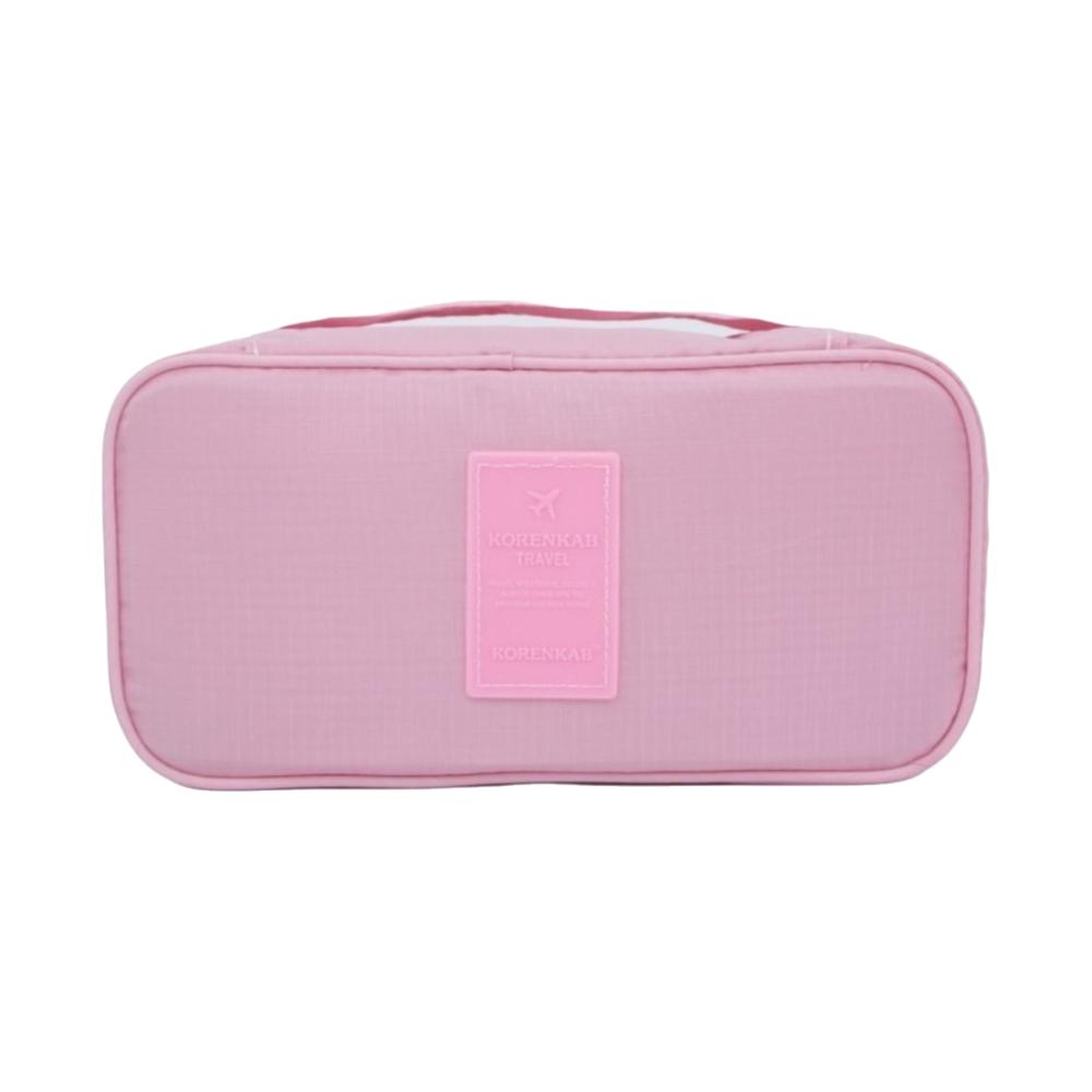 

Portable Multi-function Organizer Bag Compact Bra Underwear Organizer Travel розовый