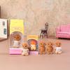 Cute Milo Poodle Dog Flocking Doll Action Figures Toy Kawaii Sylvanian Families Anime Figures Collectible Room Ornaments