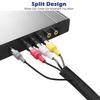 Hocerlu Cable Storage Sleeve, Cable Cover, Braided, Approx. 3m Length, 13mm Diameter, Black