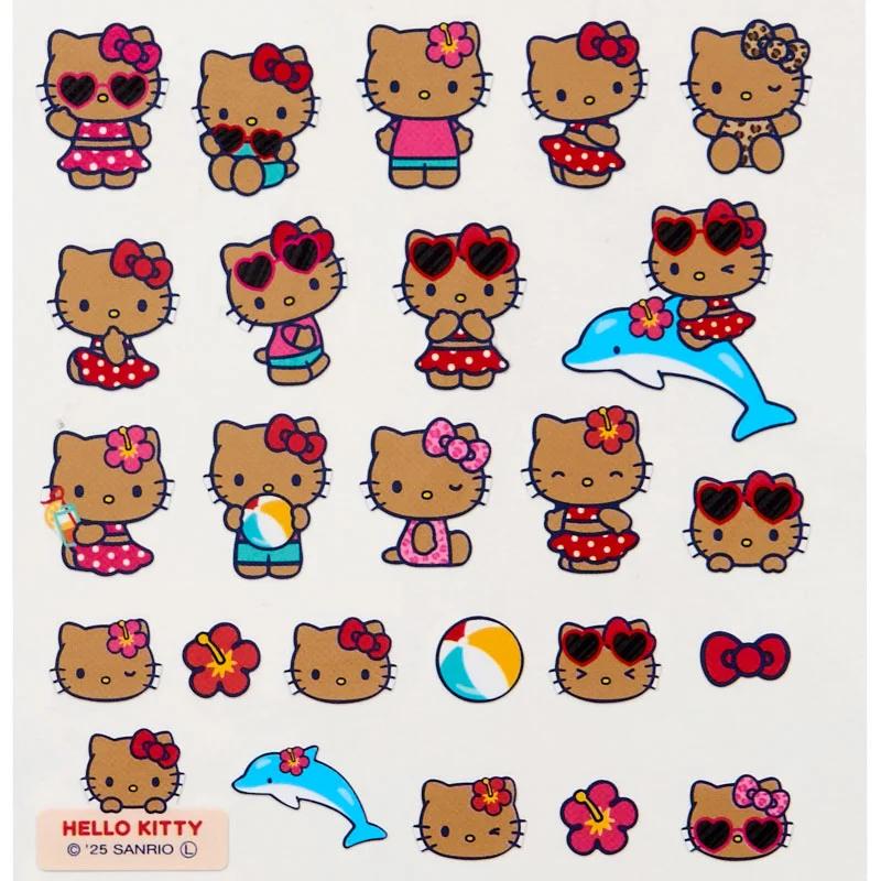Sanrio Hello Kitty 4 Size Stickers ( night party ) Japan NEW