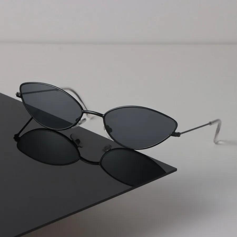 Small Cat Eye Sunglasses Women Men Retro Luxury Female Male Mirror Clear Designer Eyewear Brand Black Sun Glasses