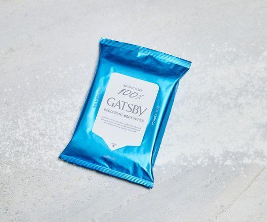 GATSBY Powder Deodorant Body Paper Cool Citrus 10 Sheets