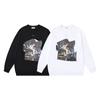 1273 Off-White New Oil Painting Pleated Art Printed Men's and Women's Round Neck Hoodies for Autumn and Winter 2026