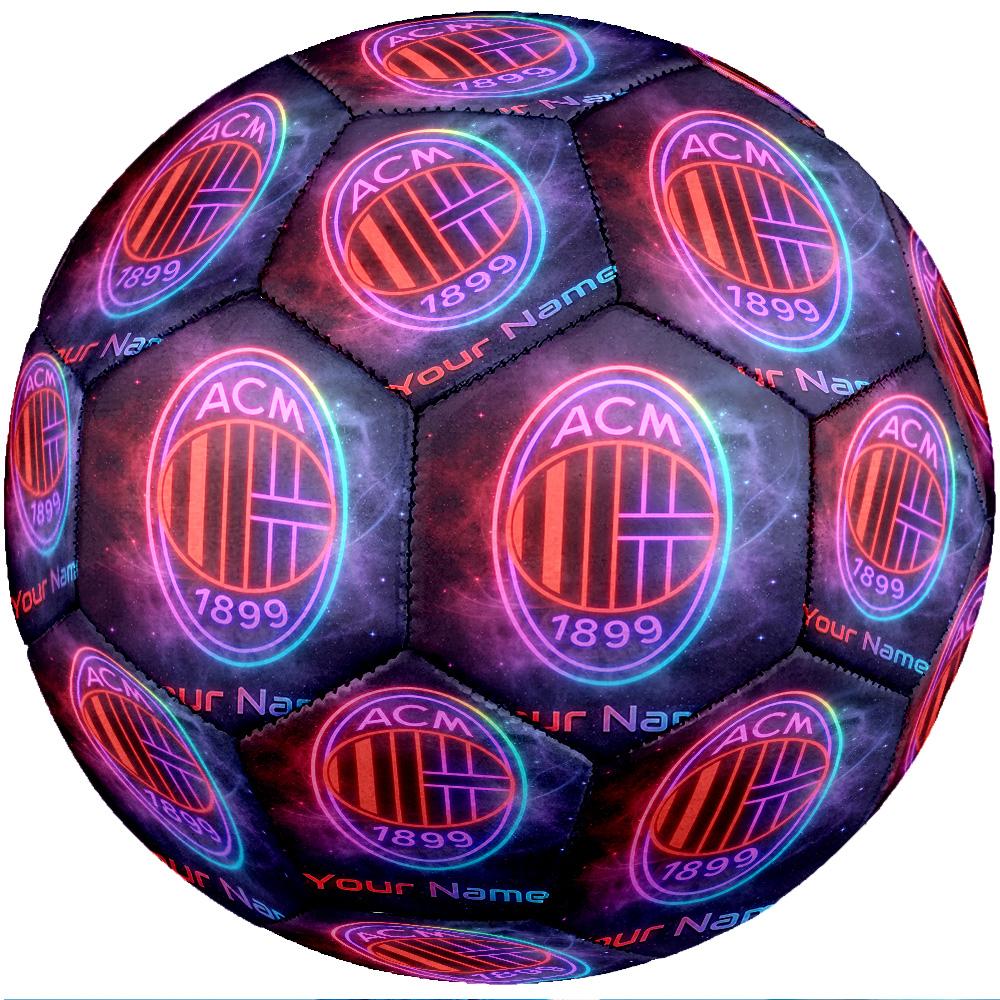 AC Milan Fashion Size 5 Football Wearproof Non‑Slip Soccer Ball For Sports Training Entertainment Use
