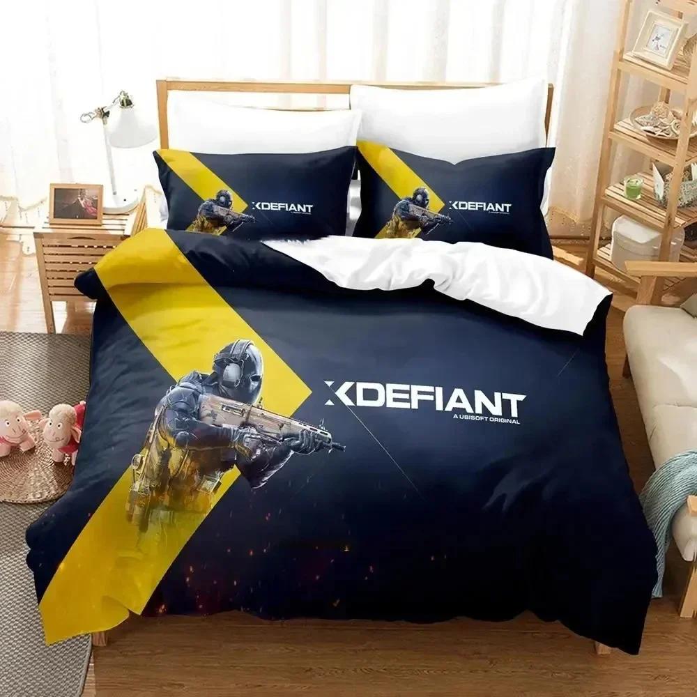 Game XDefiant Bedding Set Boys Girls Twin Queen Size Duvet Cover Pillowcase Bed Kids Adult Fashion Home Textile Customizable