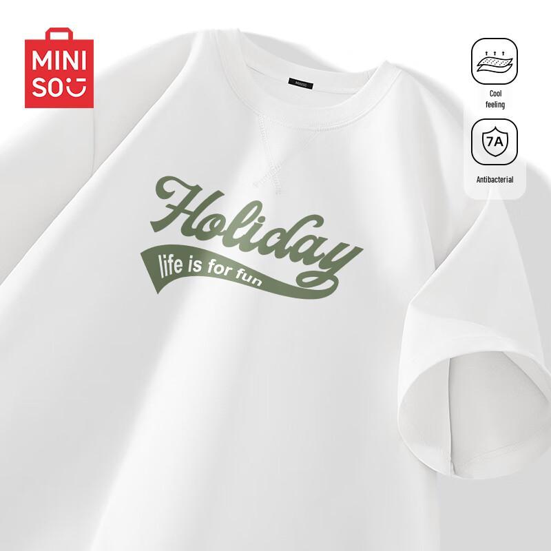 MINISO Men s Premium 7A Antibacterial Short-Sleeve T-Shirt 3XL