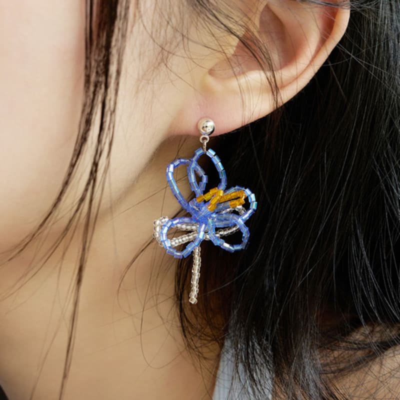FANTASTIC PLANET wild flower beads earrings (3colors)
