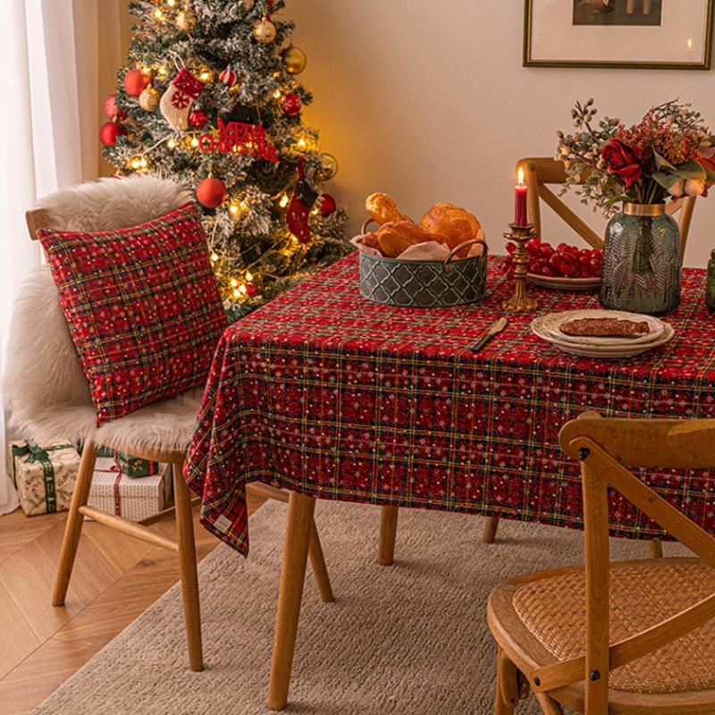 Christmas Tablecloth Suitable For Holiday Parties Banquets Restaurants Kitchen Decoration