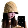 Fisherman's Hat Women's Autumn and Winter Knitted Woolen Bucket Hat Korean Style Warm Ear Protecting  Versatile and Face Enhancing Small Basin Hat