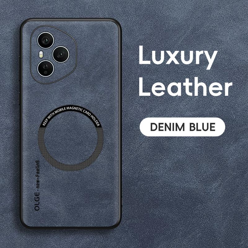 Classic Retro Leather Soft Case for Honor 400 300 200 100 90 80 70 60 Magic 7 6 5 4 3 Pro Lite Magnetic Wireless Charging Cover