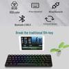 Wireless Bluetooth 68/61 Mechanical Keyboard Kit: RGB, Hot-Swappable, DIY Customizable, Mini, Portable.