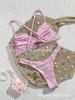 Shiny One-Piece Bandage Bikini - European & American Style Swimsuit